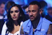 Neymar and Bruna Biancardi are photographed during the event