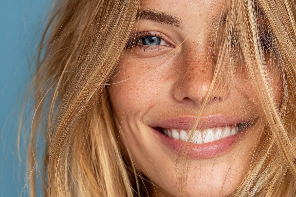 smiling woman with a charismatic look