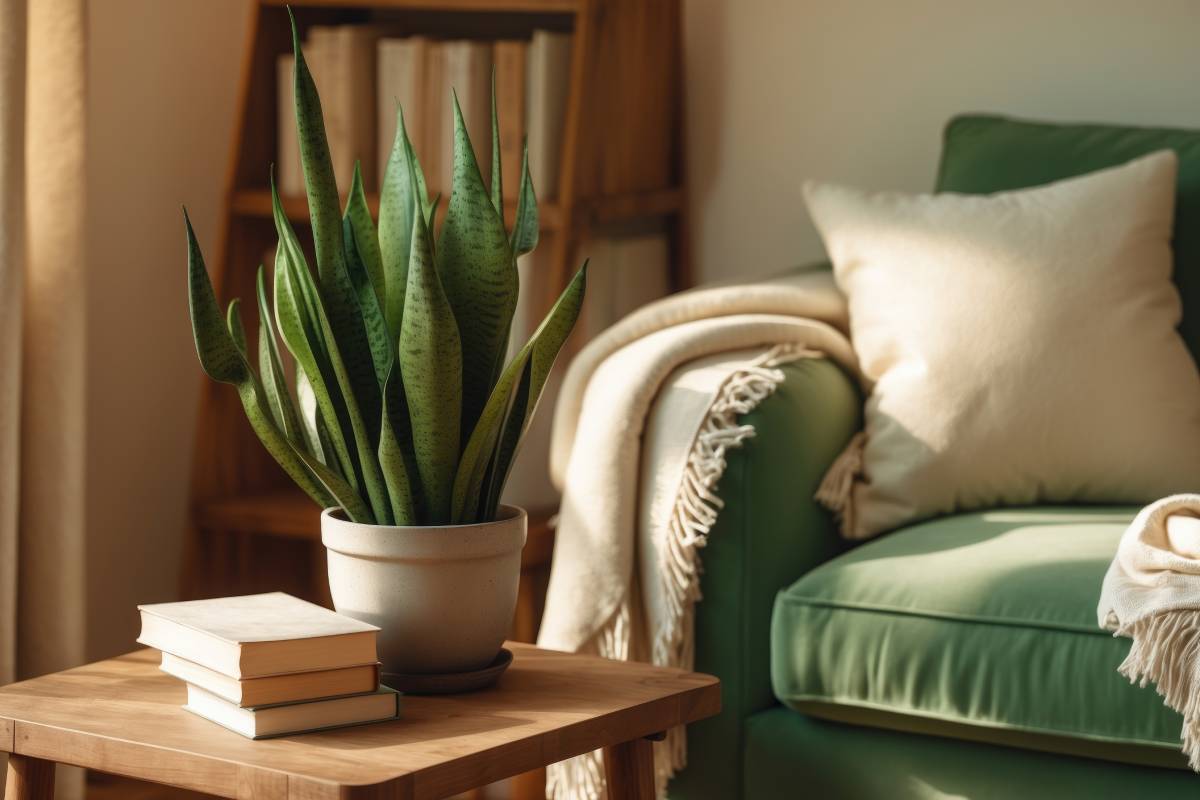 Sansevieria in the living room