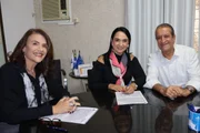 Amanda Servidoni's membership in the PL, with Valdemar Costa Neto and Valéria Bolsonaro