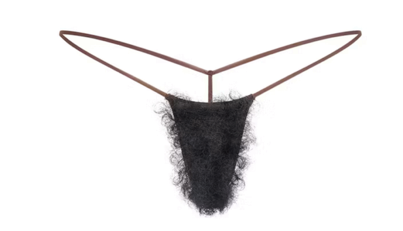 Fashion launched by Kim Kardashian: pubic hair wig. It's nothing new