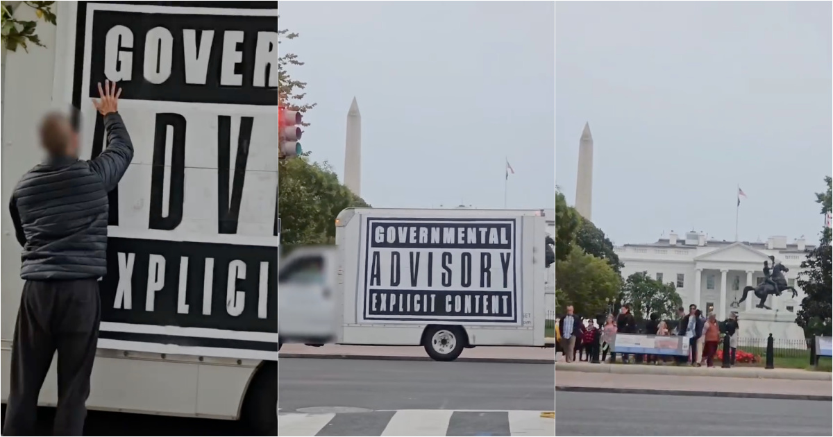 Bordalo II provokes Trump with “Explicit Content” work outside the White House