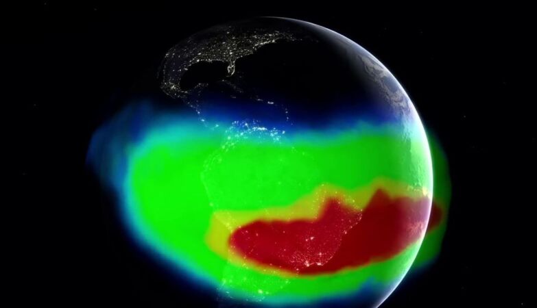 The South Atlantic Anomaly has increased half of Europe in the last 10 years