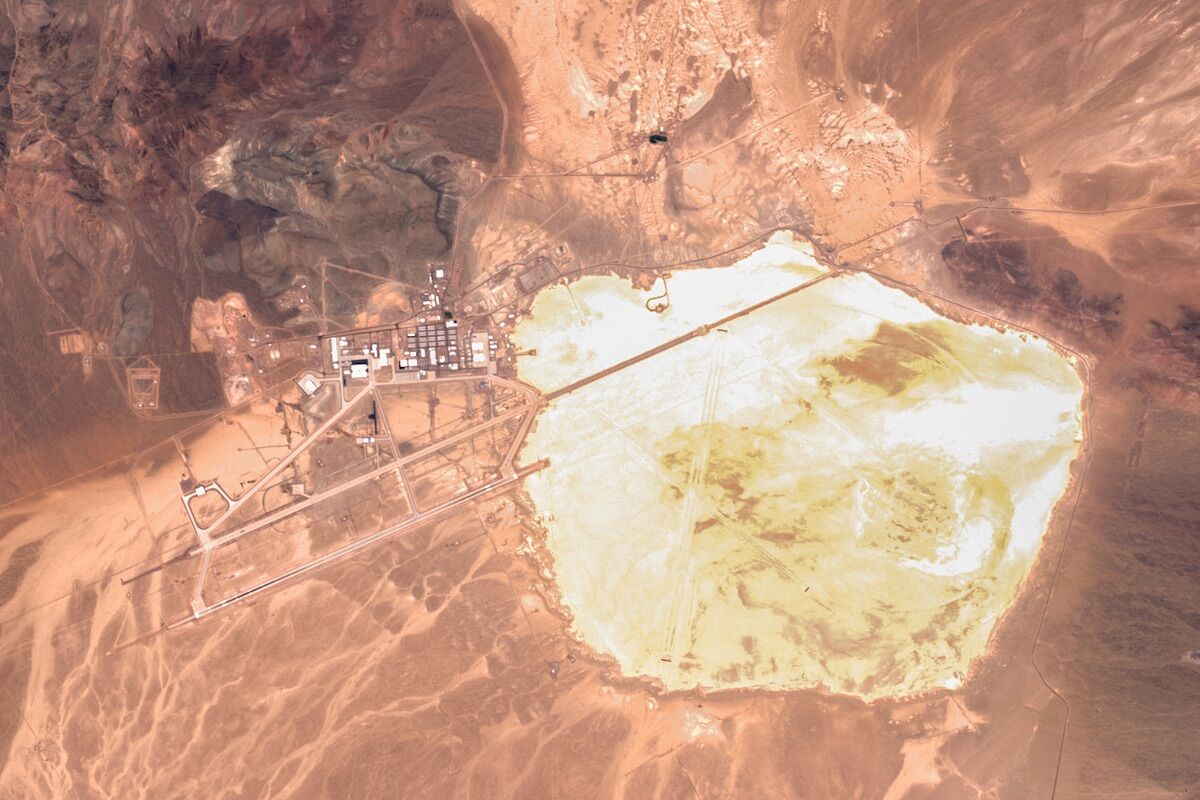 Material of unknown origin found at the site of recent mysterious accident at Area 51