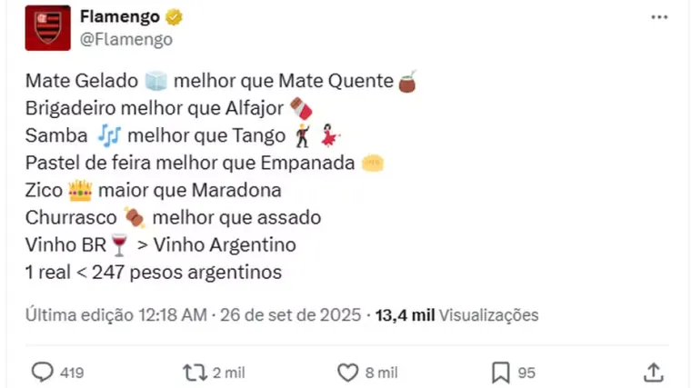 Climate of dissatisfaction? Flamengo's provocative publications generate discomfort among the squad
