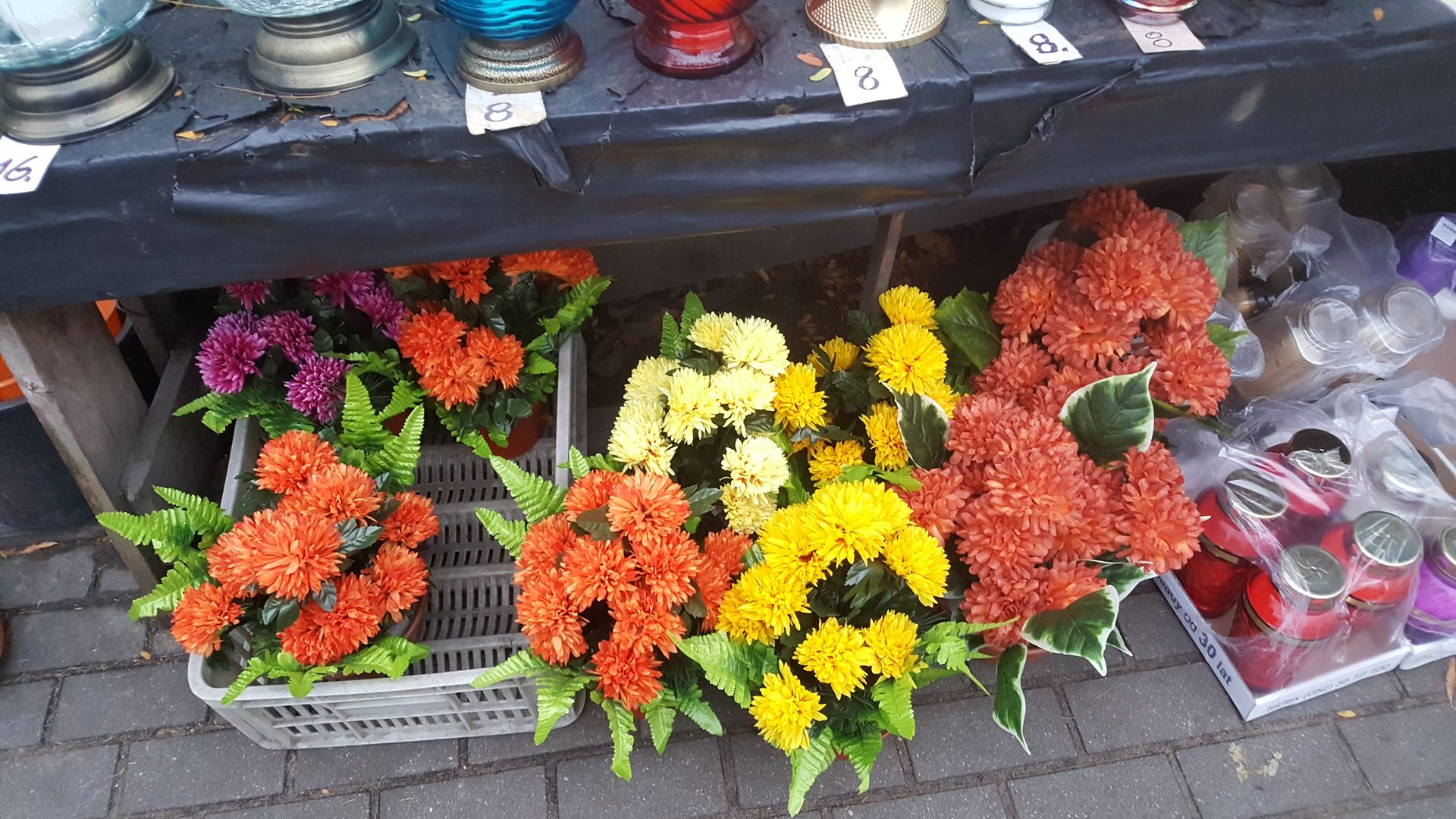 November 1 Flowers for All Saints' Day. These bouquets, chrysanthemums and wreaths will look beautiful in the cemetery