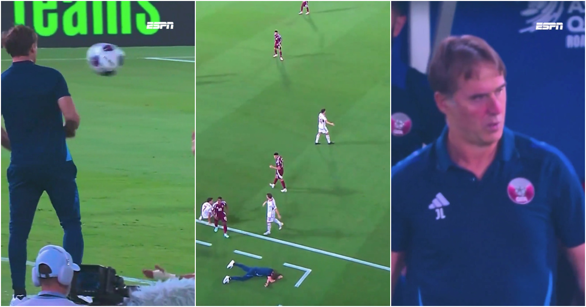 Julen Lopetegui was treated badly after taking a “headshot”