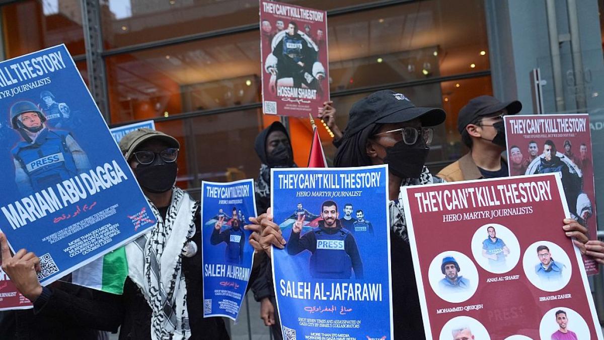 Israel is responsible for 95% of murders of journalists and media workers in the Middle East since October 2023