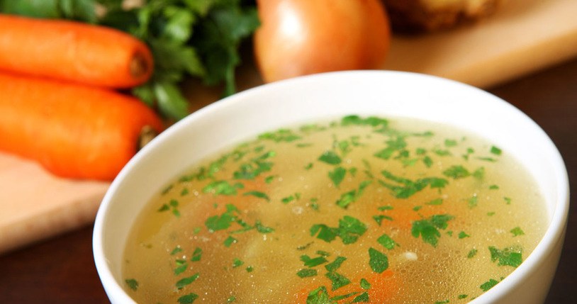 These are not leftovers from the fridge, but a great addition to the broth. It enhances the flavor better than onion