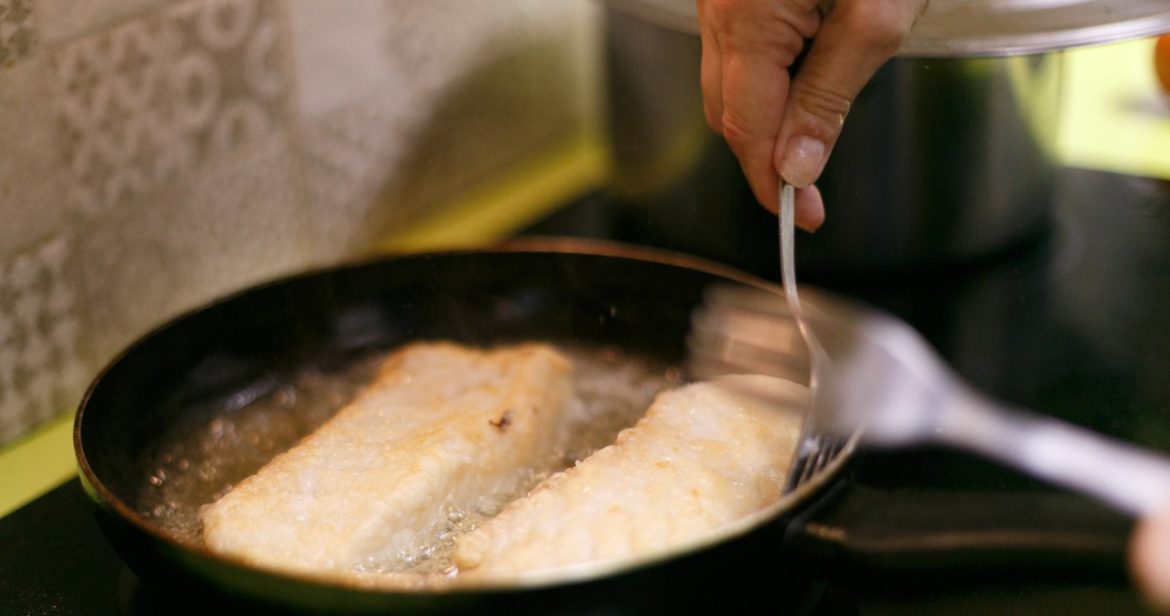 This is the best fat for frying fish. It does not burn, the meat is juicy and crispy                
