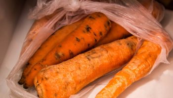 Carrots will last longer than two weeks in the refrigerator. It will be hard and juicy, but on one condition