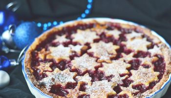 Delicious cranberry cake. My favorite Christmas dessert