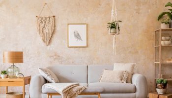 Cheaper than tiles, more interesting than paint. Your neighbors will envy you such walls