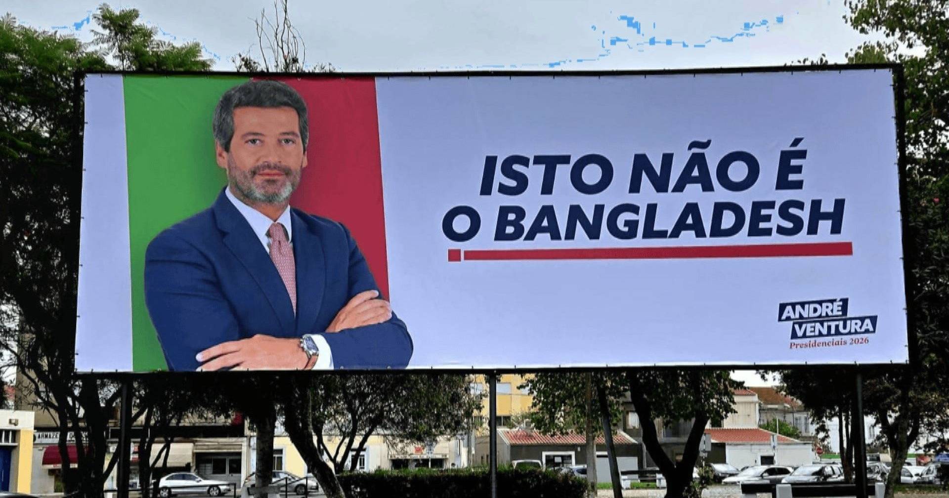 Controversial posters by André Ventura generate legal action and divide presidential candidates