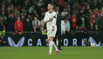 Cristiano Ronaldo received the first red card of his career while serving the National Team