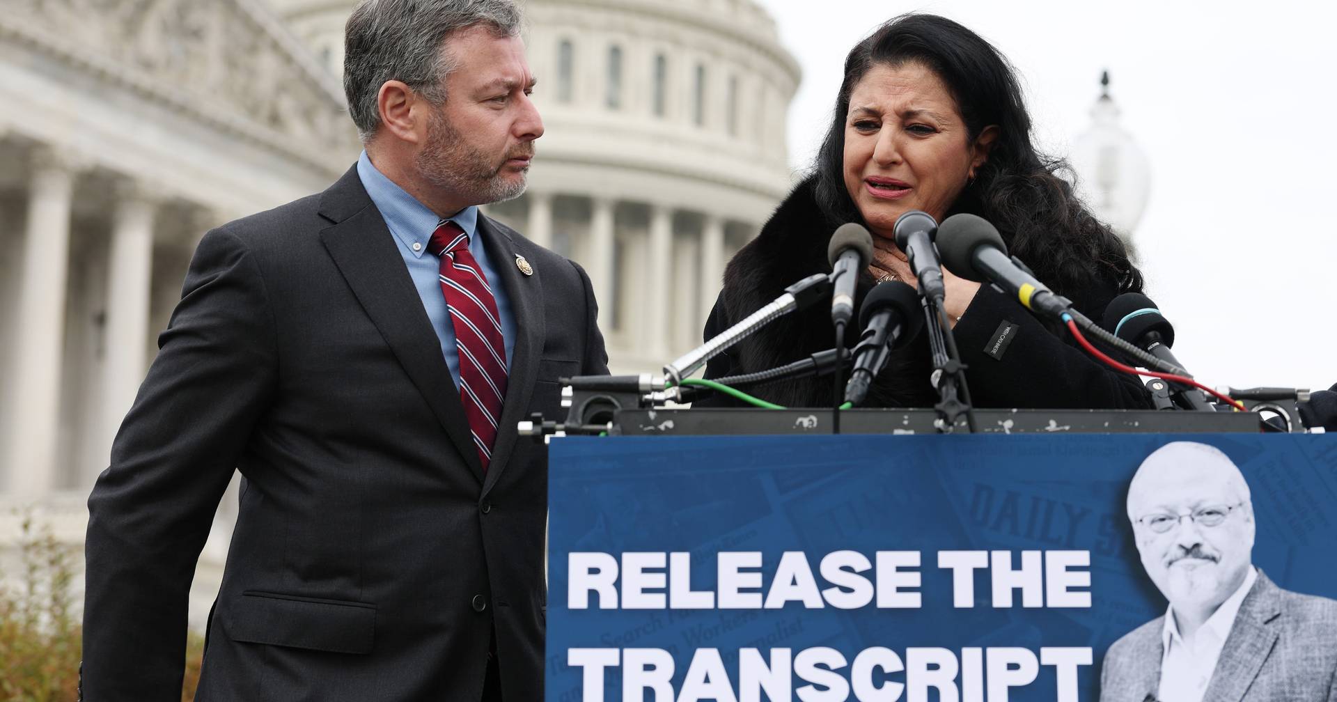 Kashoggi's widow and Democrats demand release of transcript of call between Trump and Saudi prince