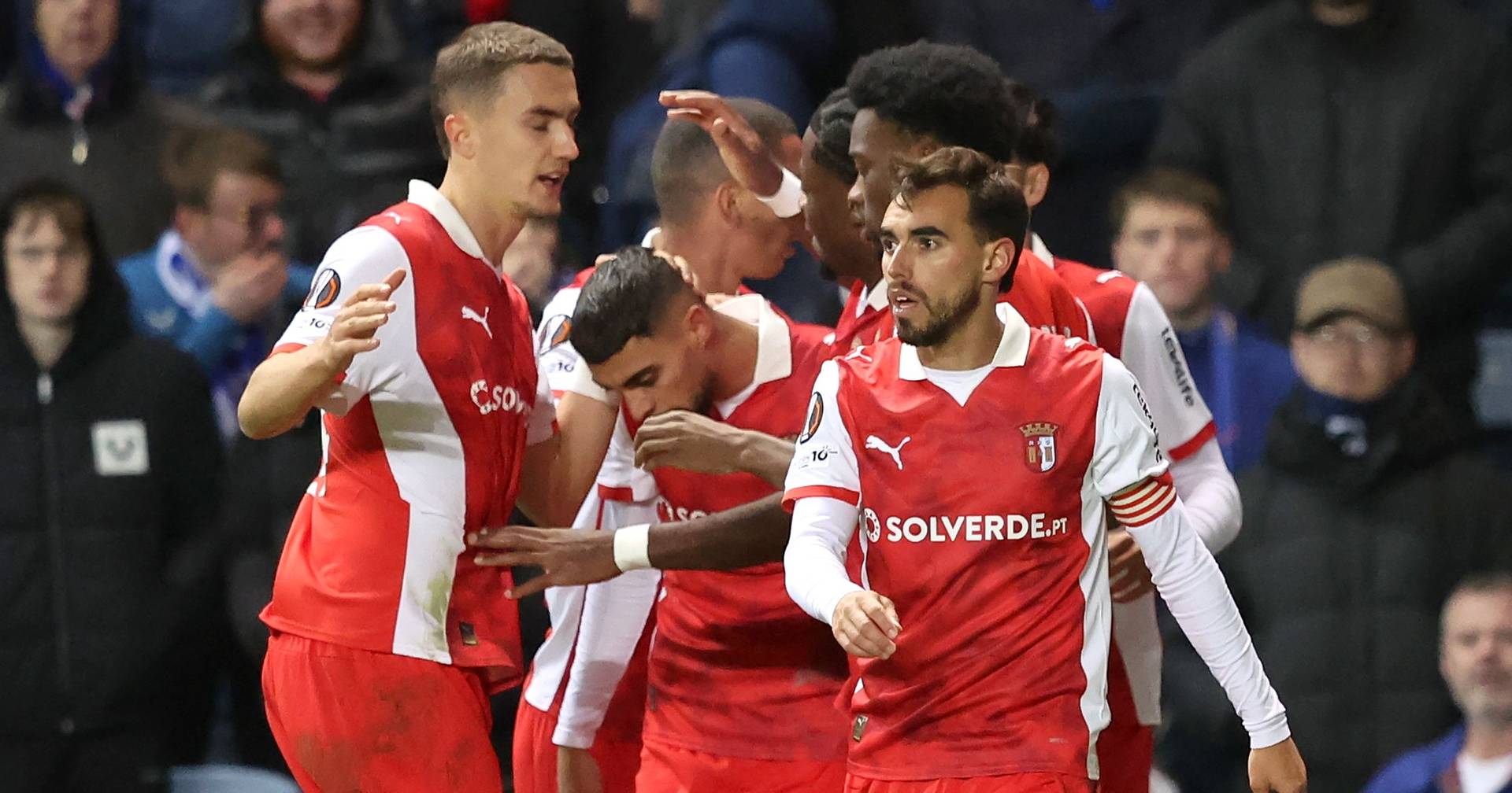 Europa League: SC Braga rescues point in Glasgow due to numerical inferiority