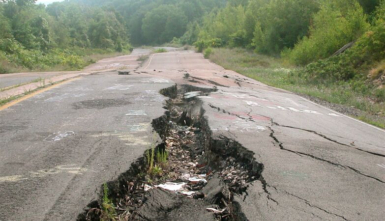 Real-life Silent Hill. Centralia, the ghost town that will burn for another 250 years