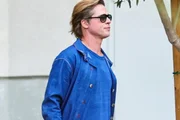 Brad Pitt is clicked during a walk Brad Pitt is clicked during a walk
