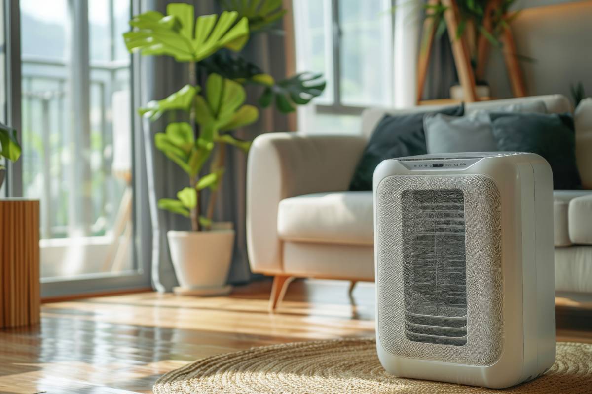dehumidifier helps control mold behind furniture