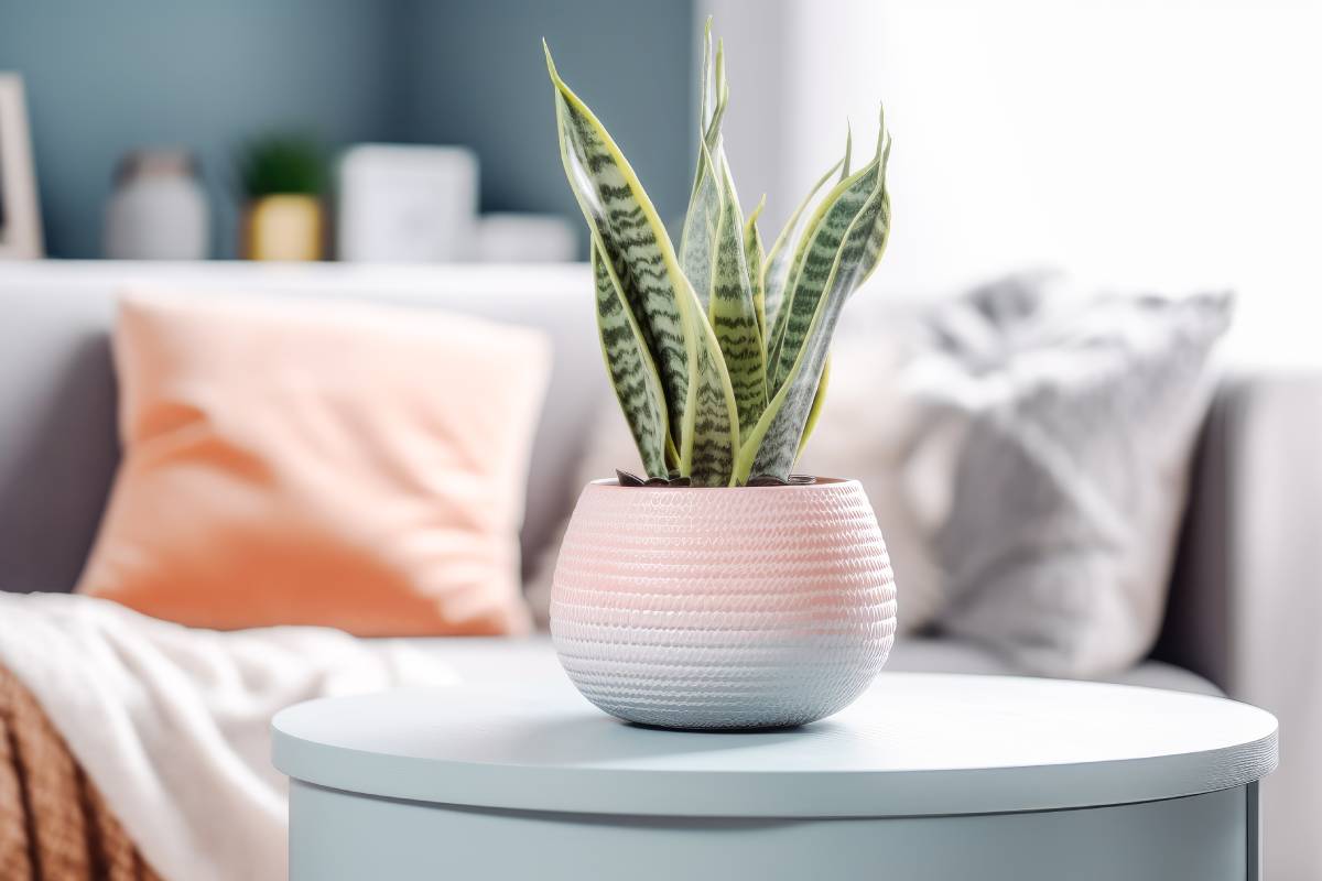 Sansevieria makes the air cleaner in your home