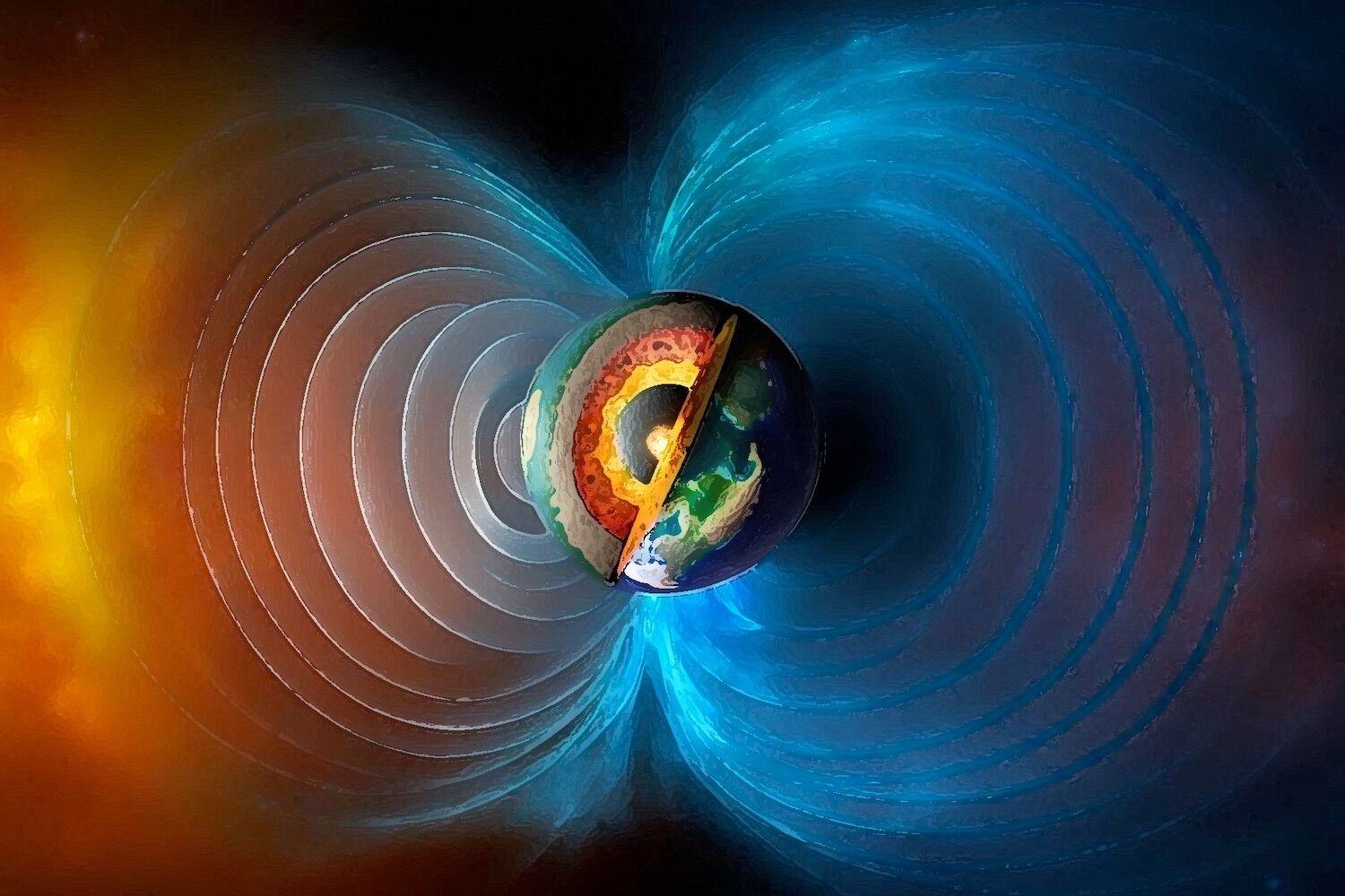 Strange zigzag structures discovered in Earth's magnetic field