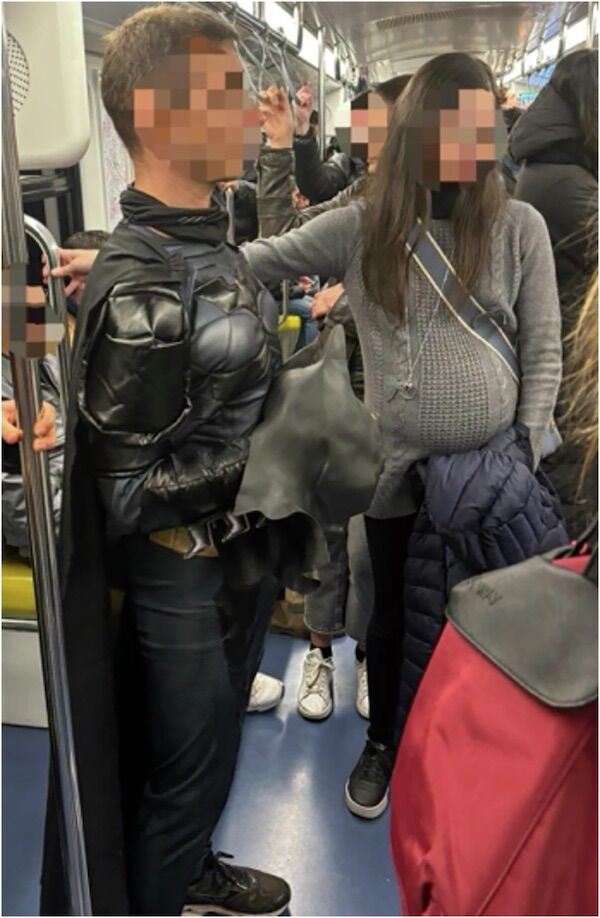 Do you want to put an end to bad manners on public transport? Dress up as Batman