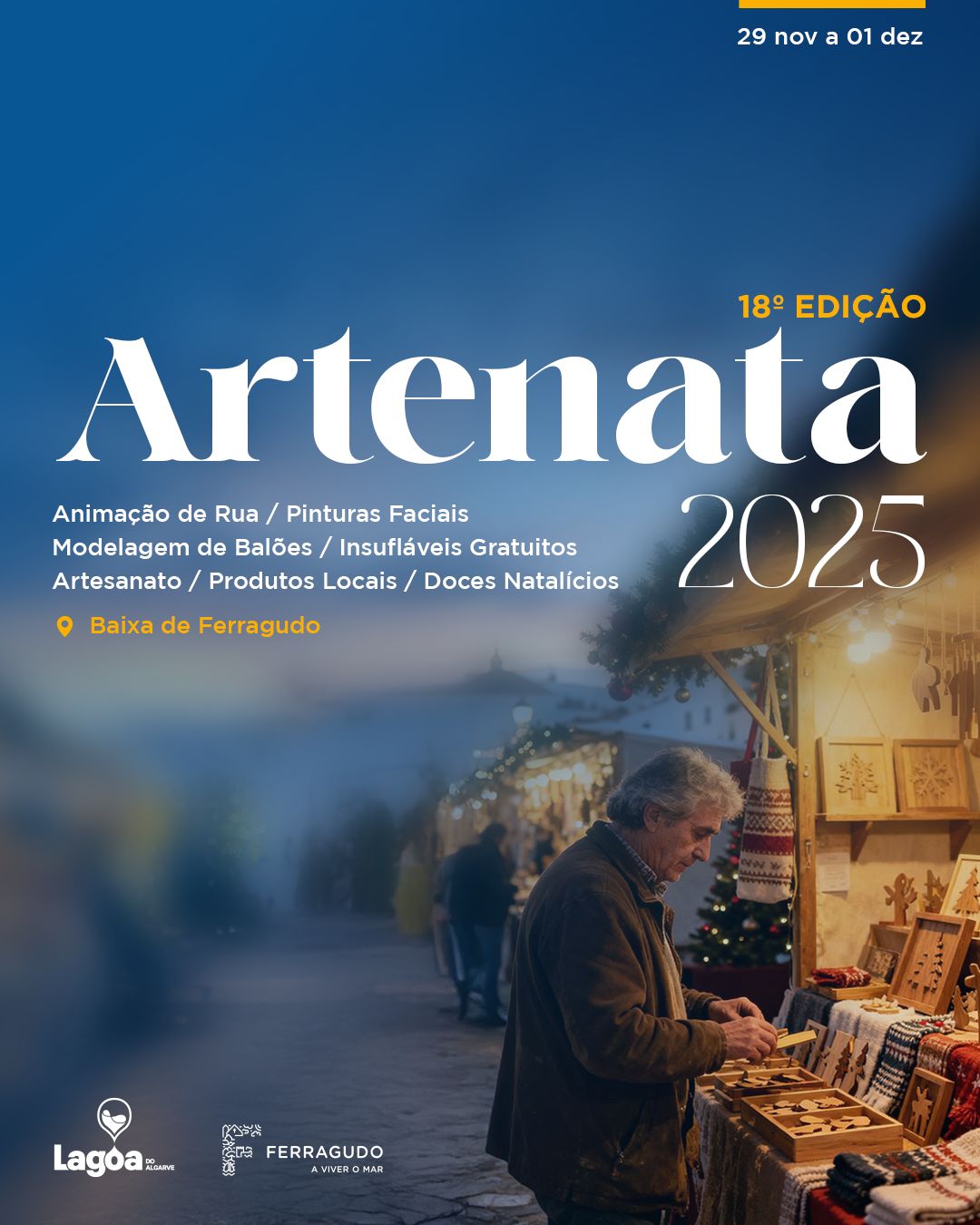 Ferragudo prepares the 18th Artenata with more than 40 exhibitors and a strong Christmas spirit
