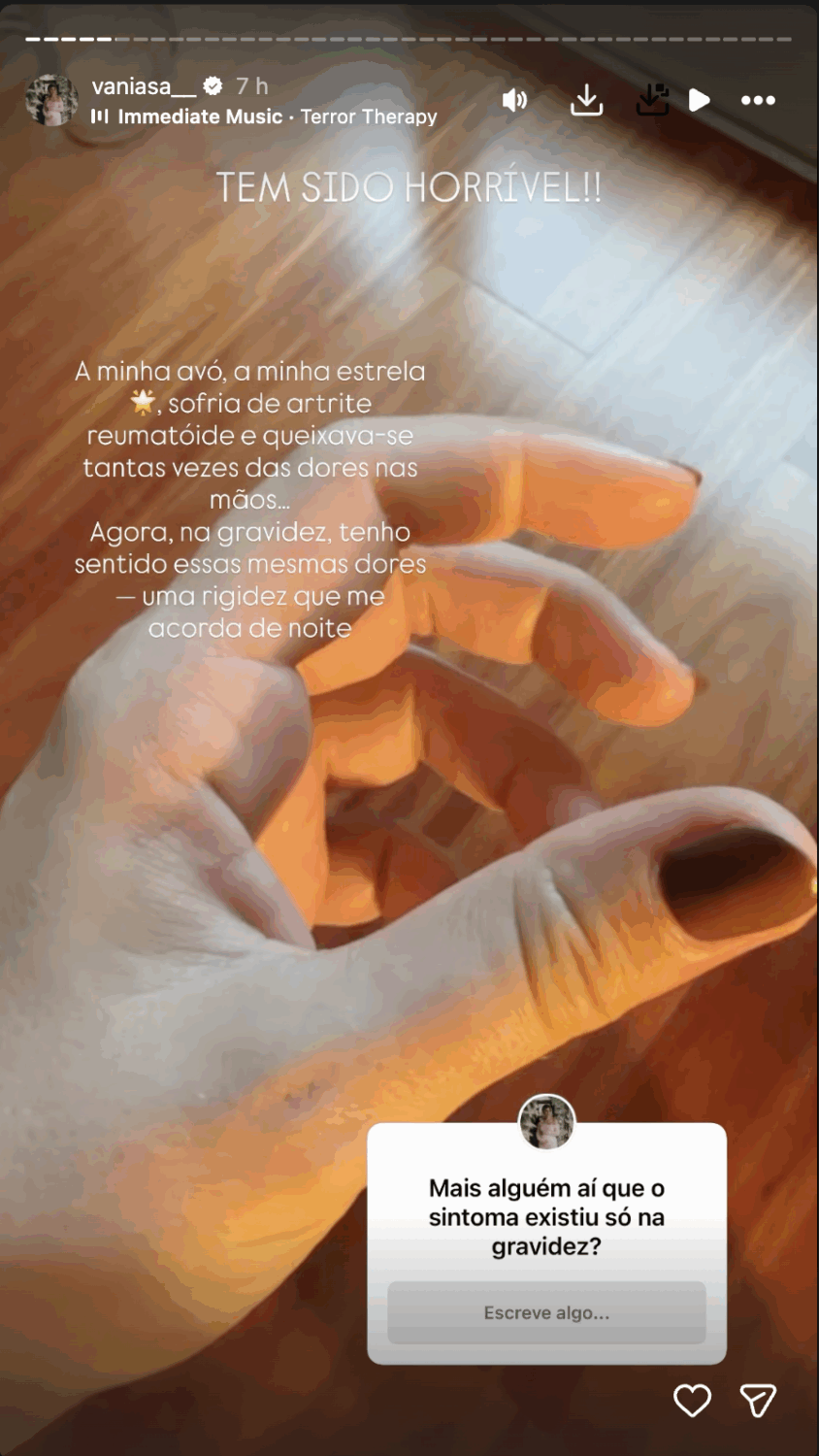 “It’s been horrible.” Vânia Sá 'suffers' with (peculiar) pregnancy symptoms