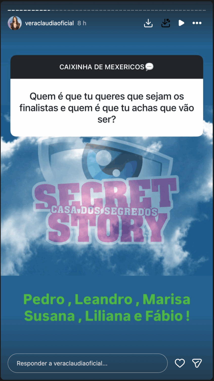 Vera is 'confronted' and names the five finalists of 'Secret Story 9'