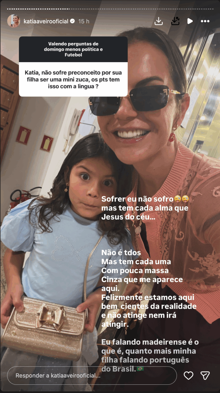 “Why doesn’t the princess speak Portuguese?” Katia Aveiro is 'confronted' about her daughter and reacts