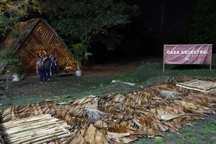 Belém (PA), 11/11/2025 - Ancestral House in Aldeia COP. Photo: Bruno Peres/Agência Brasil
