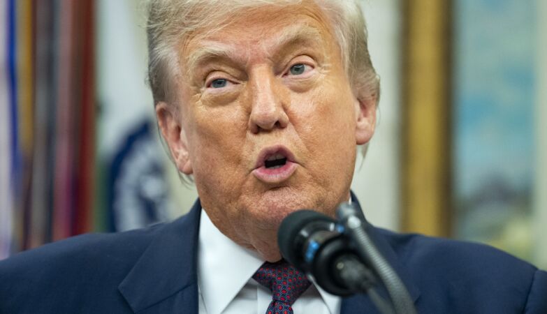 Trump counters and says the BBC “literally put words in his mouth with AI or something”