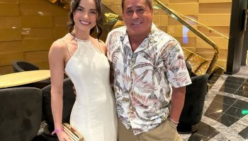 Acre model Guilheny Abramoski enjoys 'Navio Cabaré' alongside singer Leonardo