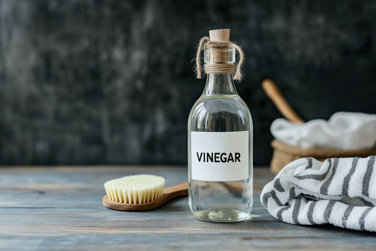 bottle of white vinegar