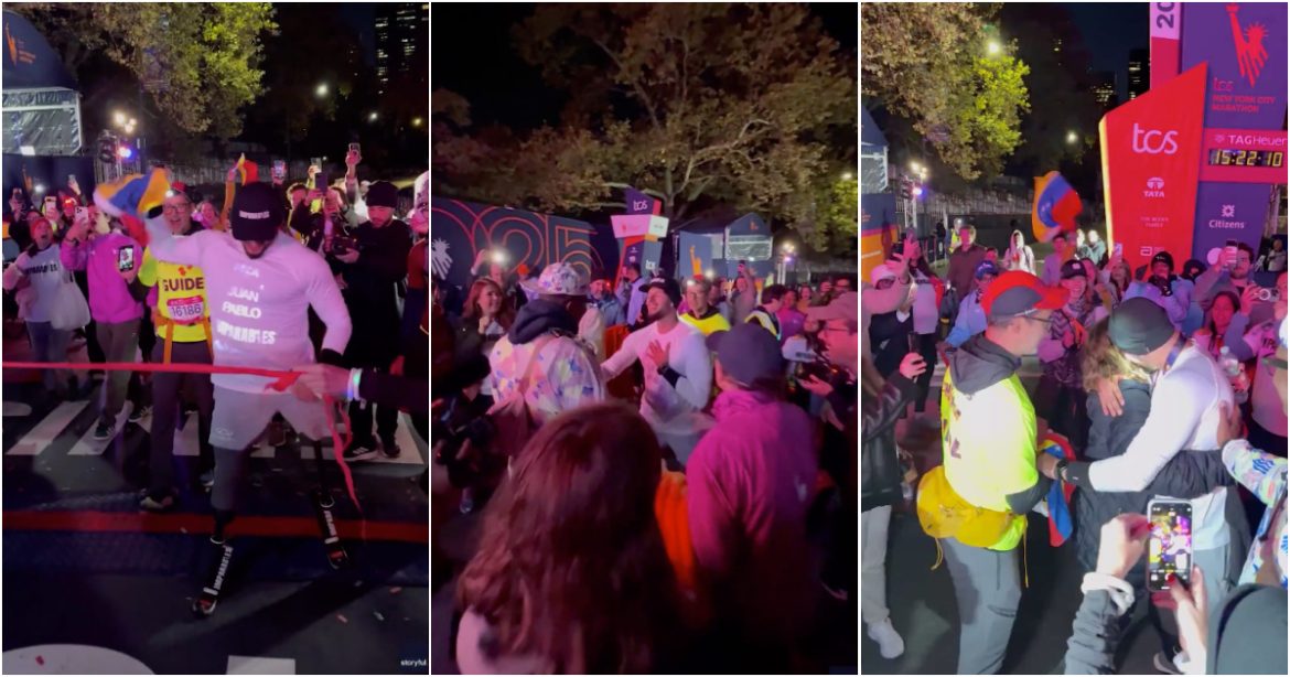 Hero without limits: amputee crosses New York Marathon finish line after 15 hours
