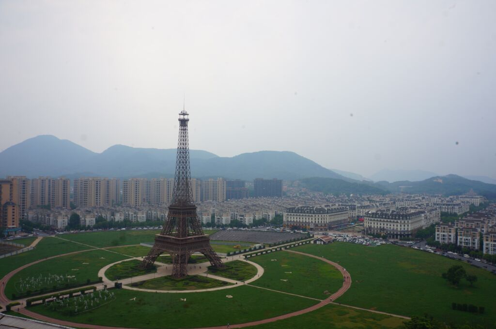 There is a copy of Paris in China. It's a ghost town