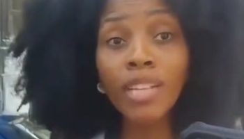 Passenger argues with motorbike rider after helmet doesn't fit because of hair volume