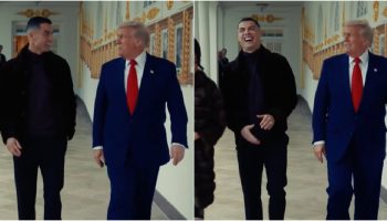 White House releases images of the meeting between Cristiano Ronaldo and Donald Trump