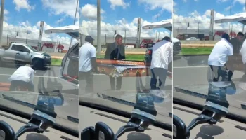 Unusual scene: coffin with body falls from funeral vehicle during the journey and video goes viral