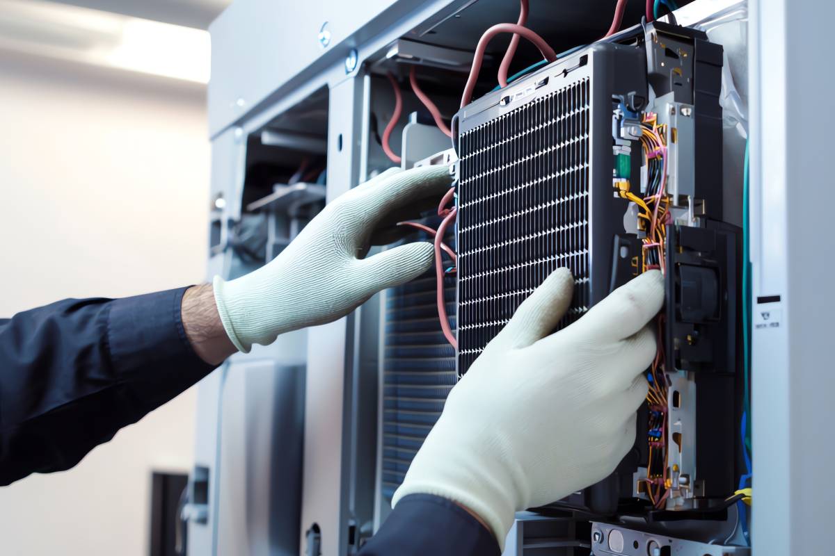 technician who fixes a freezer that no longer freezes