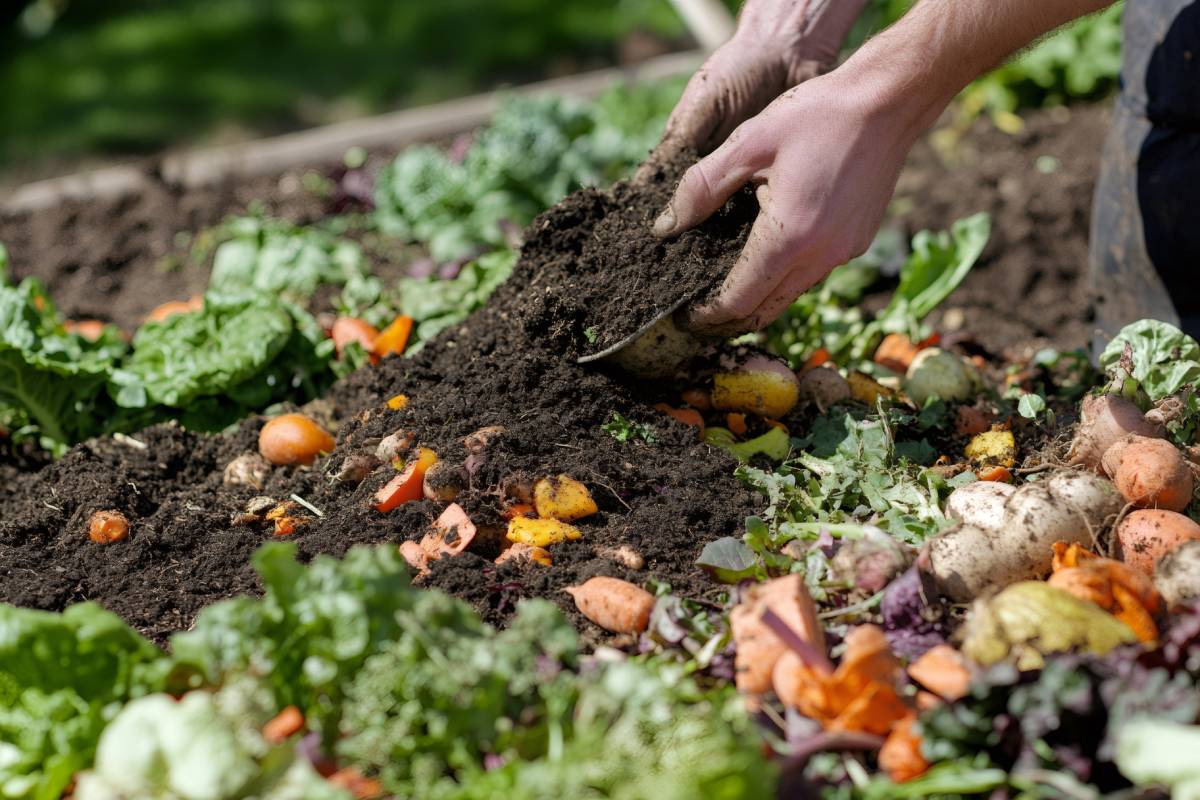 compost to regenerate the soil