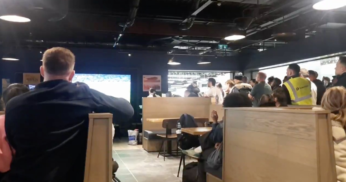 Dublin Airport experienced a moment of euphoria after the goal at 90+6 that put Ireland in the playoff