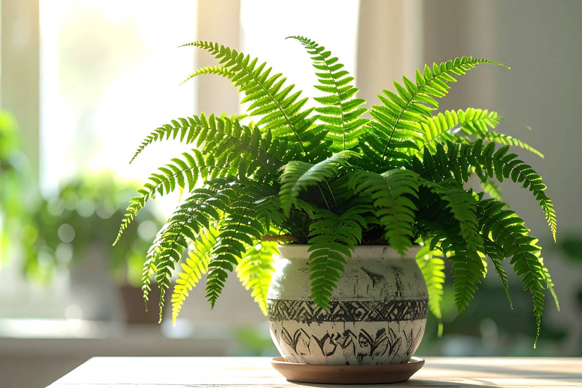 fern indoors in the cold months