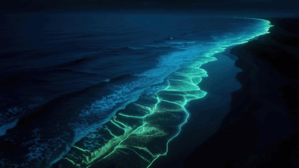 There are beaches where the waves shine like stars: discover the destinations that 'defy' the darkness