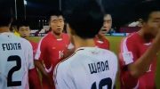 Aggressive gesture before the game exposes historic rivalry between North Koreans and Japanese
