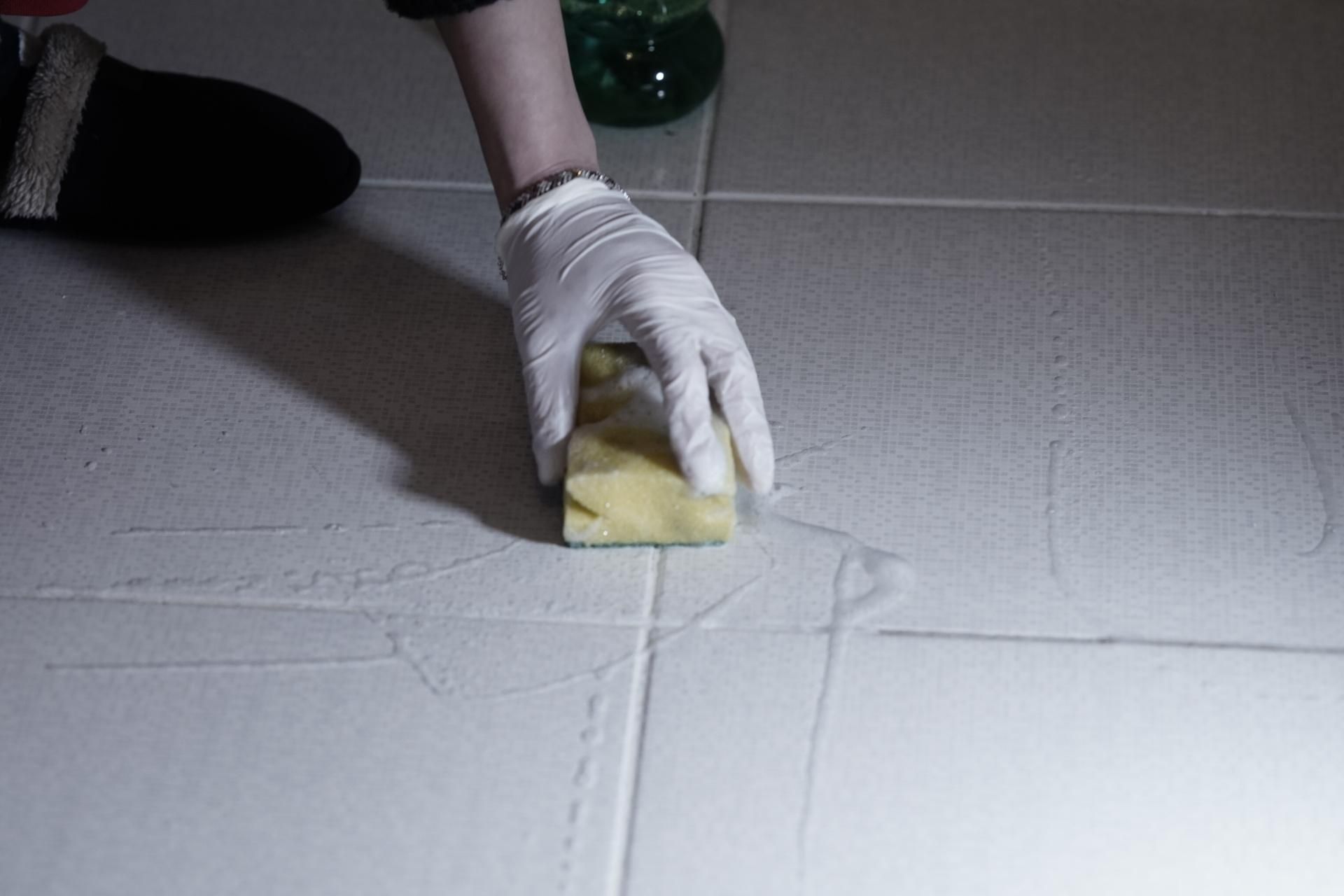 Stubborn dirt Two ingredients and a little water. It will eat the dirt from the joints without scrubbing. They will be as clean as new. How to clean grout