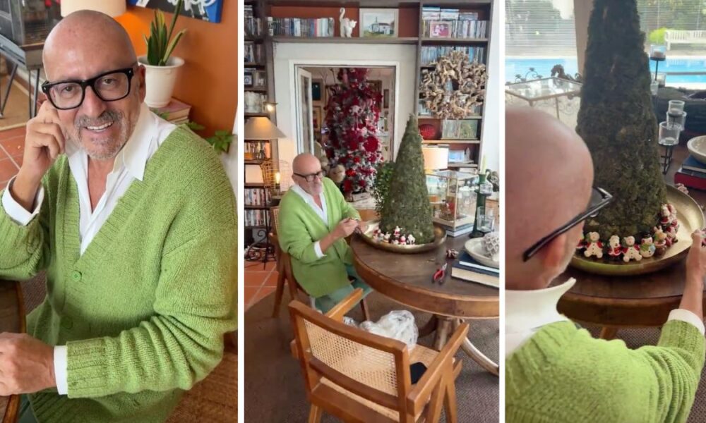 Rui Oliveira 'catches' Manuel Luís Goucha in the Christmas decorations: “What is this!?”