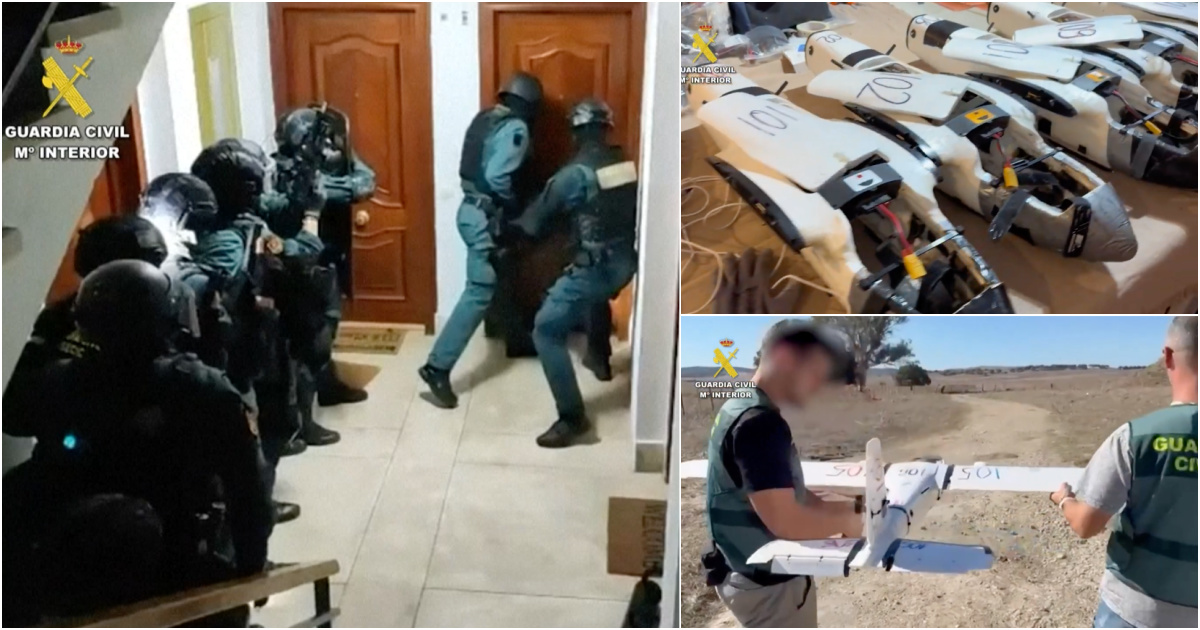 Guardia Civil dismantles network that used drones to transport drugs between Morocco and Spain