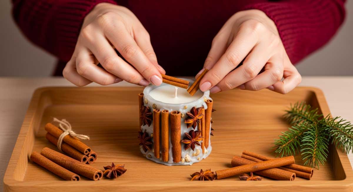Cinnamon candle